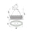 CWI Lighting Glace 40" Chandelier, Chrome