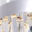 CWI Lighting Glace Chandelier, Chrome-S