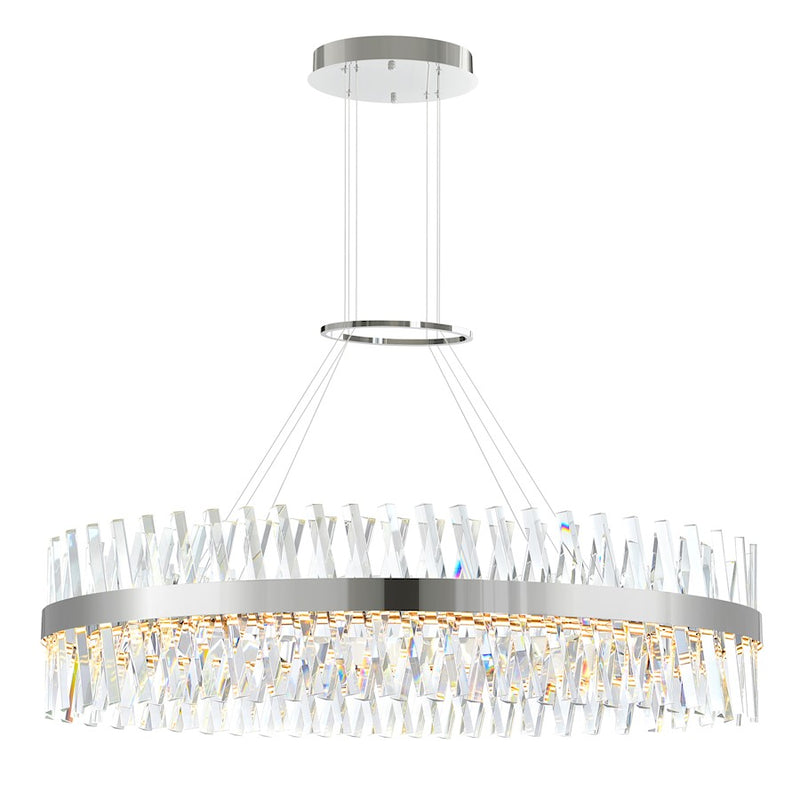 CWI Lighting Glace 52" Chandelier, Chrome