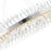 CWI Lighting Glace 52" Chandelier, Chrome