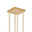 CWI Lighting Pipes 16 Light Down Chandelier, Sun Gold/Frosted