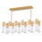 CWI Lighting Pipes 12 Light Chandelier, Sun Gold/Frosted - 1221P32-12-625