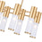 CWI Lighting Pipes 12 Light Chandelier, Sun Gold/Frosted