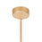 CWI Lighting Pipes 1 Light Down Mini Pendant, Sun Gold/Frosted