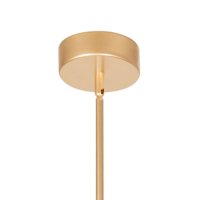 CWI Lighting Pipes 1 Light Down Mini Pendant, Sun Gold/Frosted