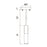 CWI Lighting Pipes 1 Light Down Mini Pendant, Sun Gold/Frosted