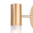 CWI Lighting Pipes 1 Light Wall Sconce, Sun Gold/Frosted