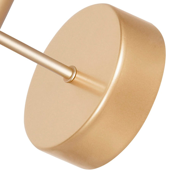 CWI Lighting Pipes 1 Light Wall Sconce, Sun Gold/Frosted