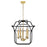 CWI Lighting Tudor 5 Light Up Chandelier, Satin Gold/Black