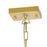CWI Lighting Tudor 6 Light Up Chandelier, Satin Gold/Black