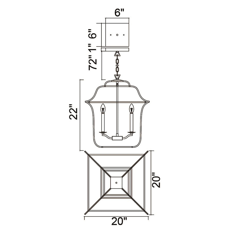 CWI Lighting Tudor 6 Light Up Chandelier, Satin Gold/Black