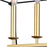 CWI Lighting Tudor 6 Light Chandelier, Satin Gold/Black