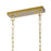 CWI Lighting Tudor 6 Light Chandelier, Satin Gold/Black
