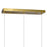 CWI Lighting Iris 3 Light Chandelier, Brass/Clear