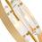 CWI Lighting Iris 9 Light Multi Point Pendant, Sun Gold/Clear