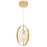 CWI Lighting Iris 1 Light Down Mini Pendant, Sun Gold/Clear - 1224P8-1-625