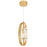 CWI Lighting Iris 1 Light Down Mini Pendant, Sun Gold/Clear