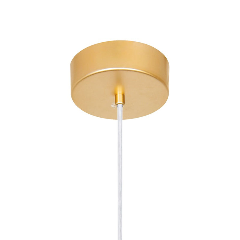 CWI Lighting Iris 1 Light Down Mini Pendant, Sun Gold/Clear