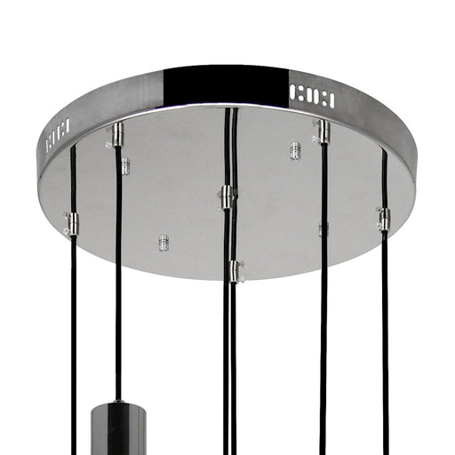 CWI Lighting Chime 16" Multi Point Pendant, Polished Nickel