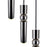 CWI Lighting Chime 16" Multi Point Pendant, Polished Nickel