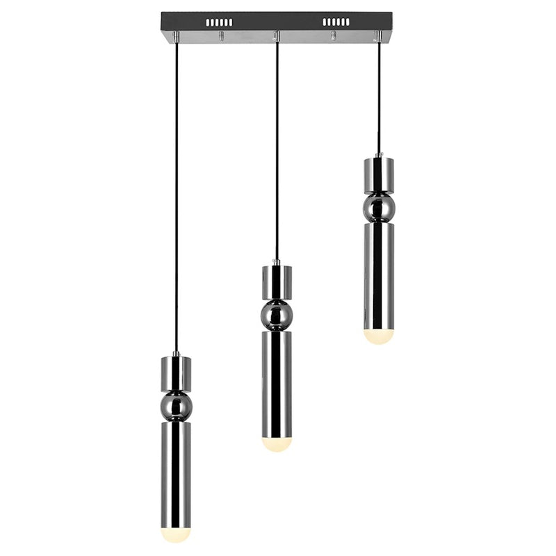 CWI Lighting Chime Chandelier, Polished Nickel