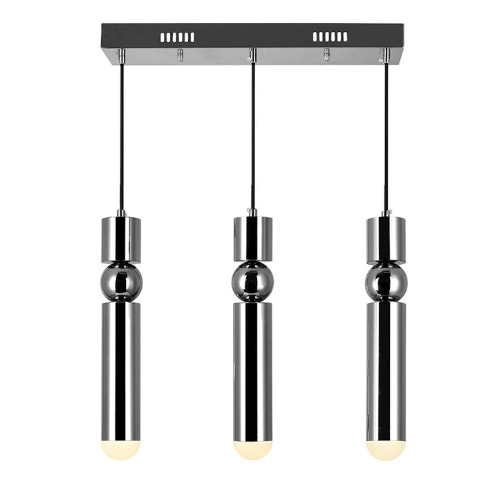 CWI Lighting Chime Chandelier, Polished Nickel