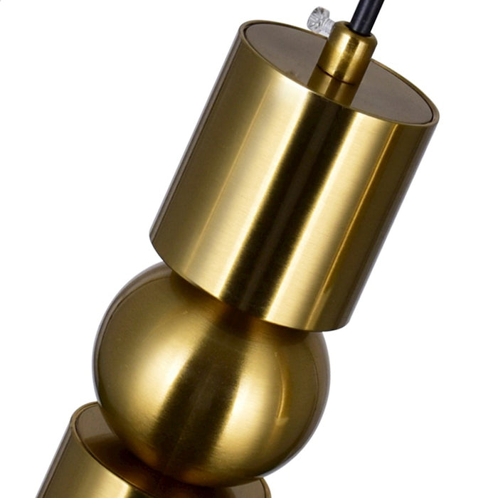 CWI Lighting Chime Chandelier, Brass