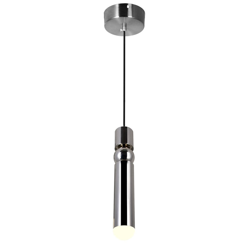 CWI Lighting Chime Down Mini Pendant, Polished Nickel