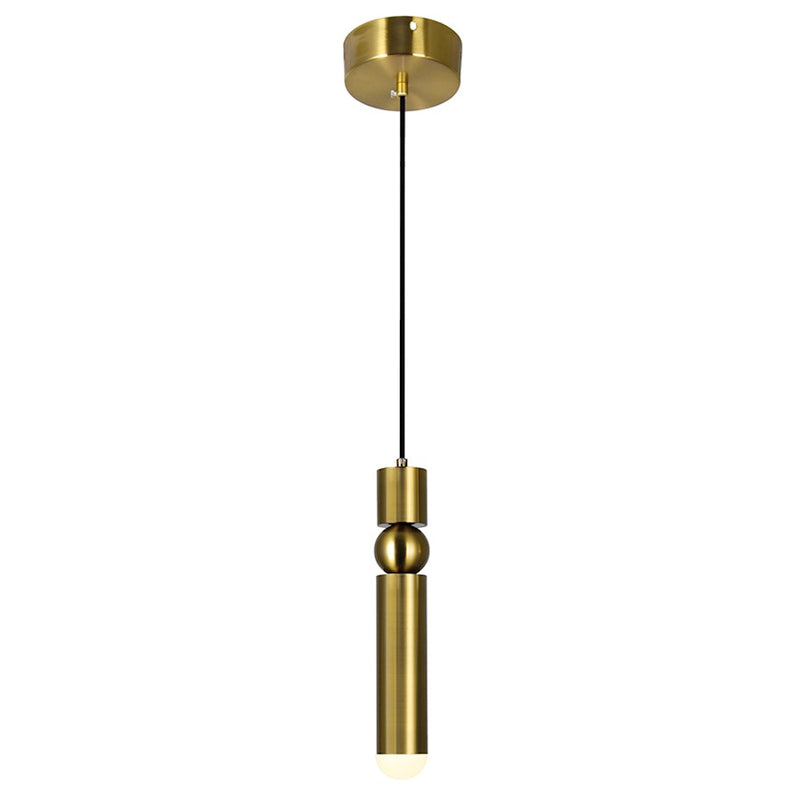 CWI Lighting Chime Down Mini Pendant, Brass