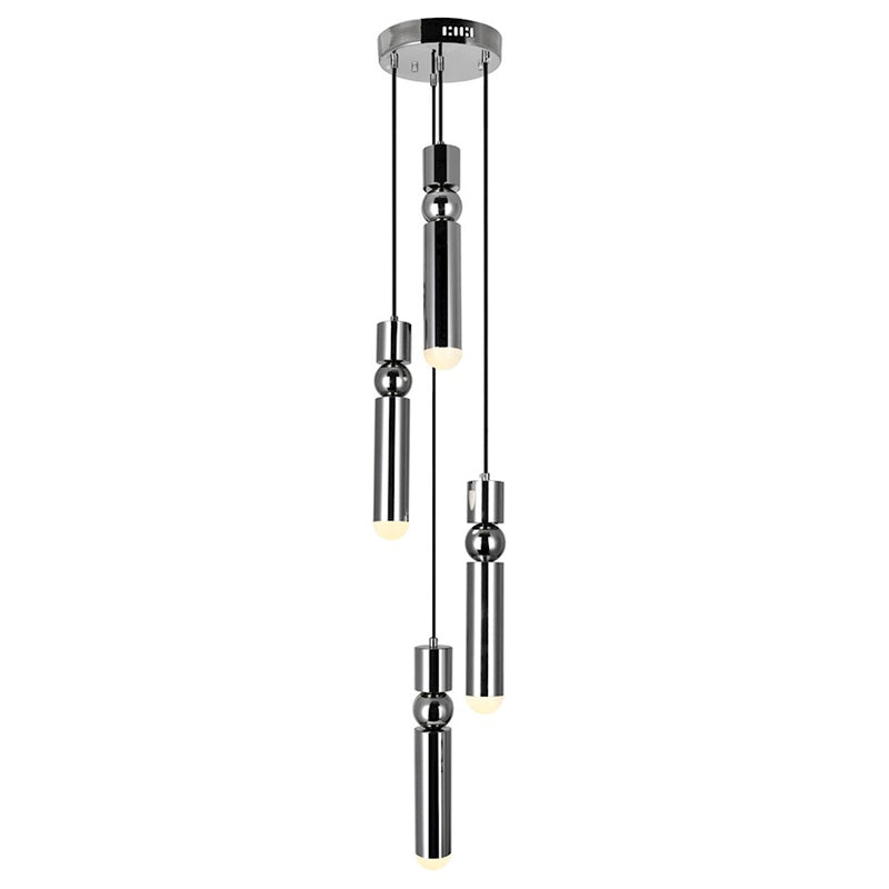 CWI Lighting Chime 9" Multi Point Pendant, Polished Nickel