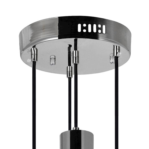 CWI Lighting Chime 9" Multi Point Pendant, Polished Nickel
