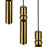CWI Lighting Chime 9" Multi Point Pendant, Brass