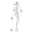 CWI Lighting Chime 9" Multi Point Pendant, Brass