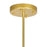 CWI Compass 10 Light Down Chandelier, Medallion Gold/White