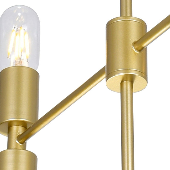 CWI Lighting Hand Crank 12 Light Up Chandelier, Medallion Gold