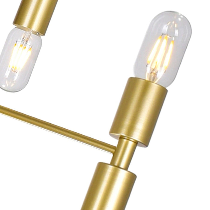 CWI Lighting Hand Crank 12 Light Up Chandelier, Medallion Gold