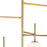 CWI Tourch 7 Light Down Chandelier, Medallion Gold/Frosted