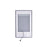 CWI Lighting 30x49 Abigail Mirror, White