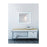 CWI Lighting 40x36 Abigail Mirror, White