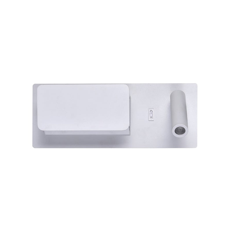 CWI Lighting Private I 12" Double Wall Sconce, Matte White