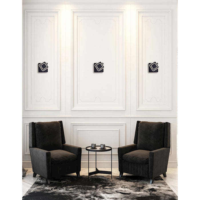 CWI Lighting Private I Square 9" Wall Sconce, Matte Black