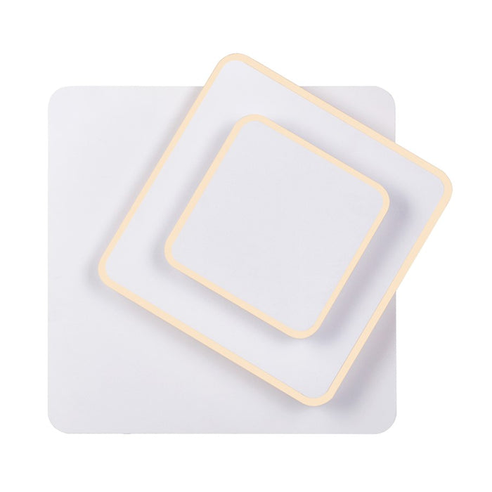 CWI Lighting Private I Square Trio Wall Sconce, Matte White