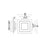 CWI Lighting Private I Square Trio Wall Sconce, Matte White