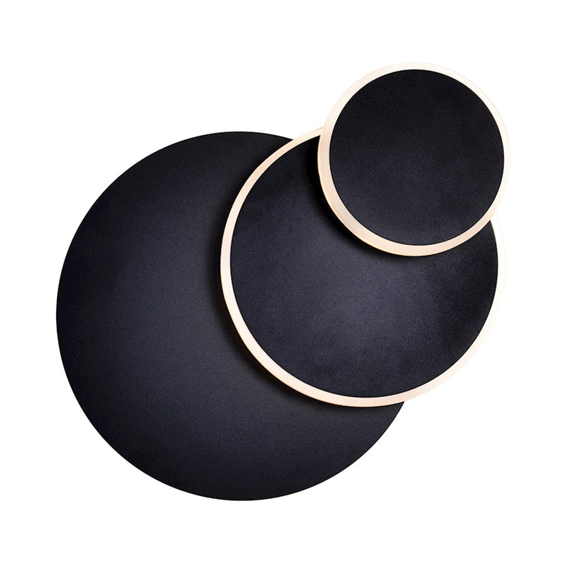 CWI Lighting Private I Circle 9" Wall Sconce, Matte Black