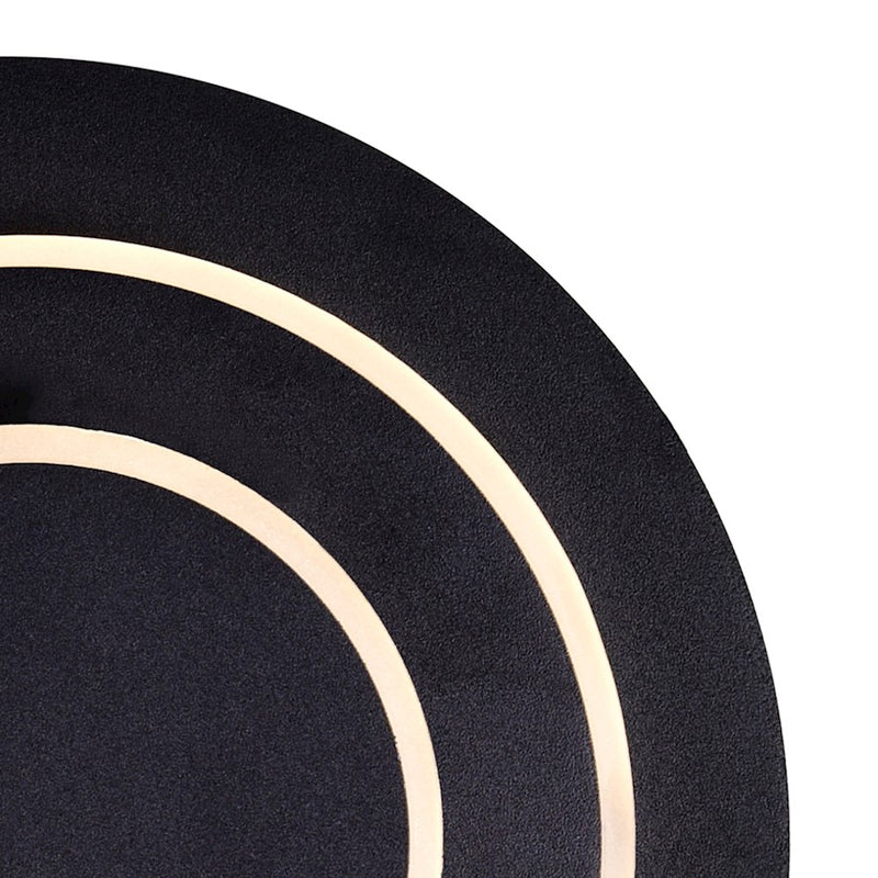 CWI Lighting Private I Circle 9" Wall Sconce, Matte Black