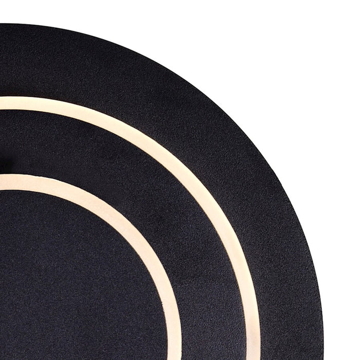 CWI Lighting Private I Circle 9" Wall Sconce, Matte Black