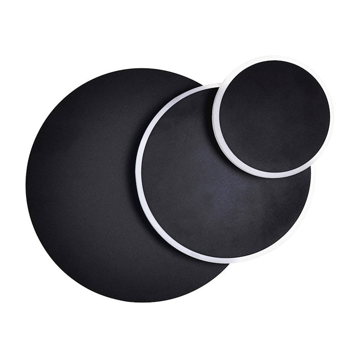 CWI Lighting Private I Circle 9" Wall Sconce, Matte Black