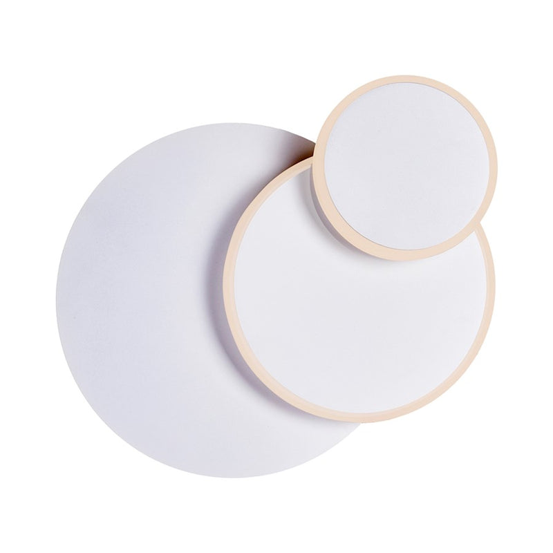CWI Lighting Private I Circle Trio Wall Sconce, Matte White