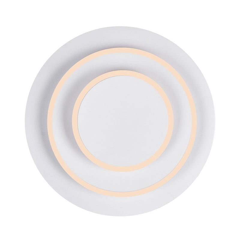 CWI Lighting Private I Circle Trio Wall Sconce, Matte White