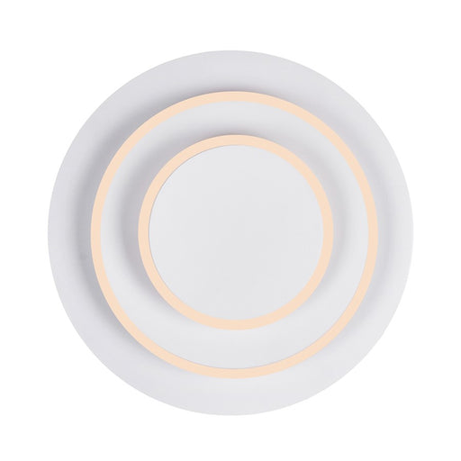 CWI Lighting Private I Circle Trio Wall Sconce, Matte White